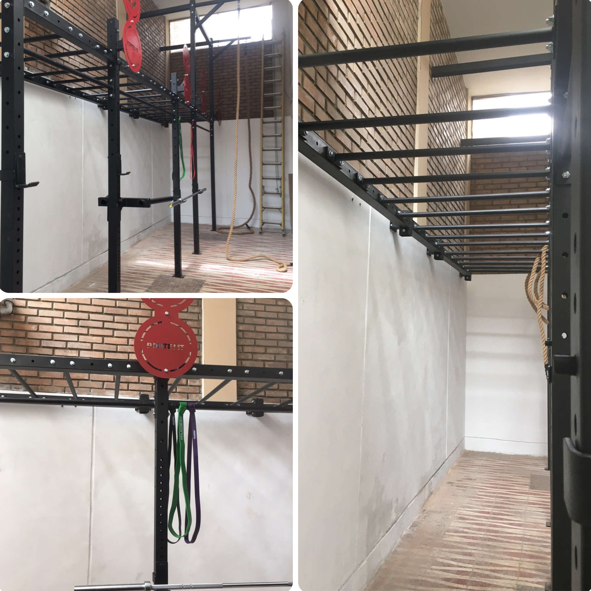 Rack de Crossfit con Pasamanos