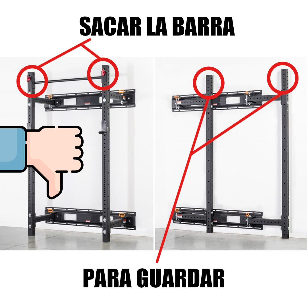 rack plegable desventaja